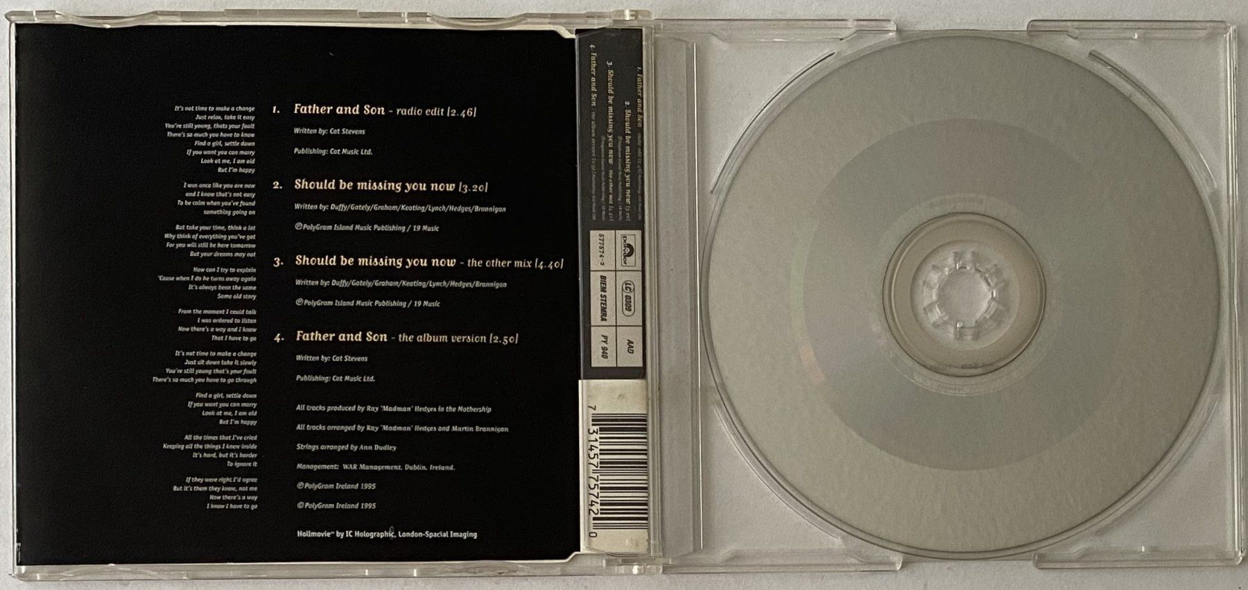 CD: Boyzone, Father and Son – Usato da Flums venduto da Asquillo 2