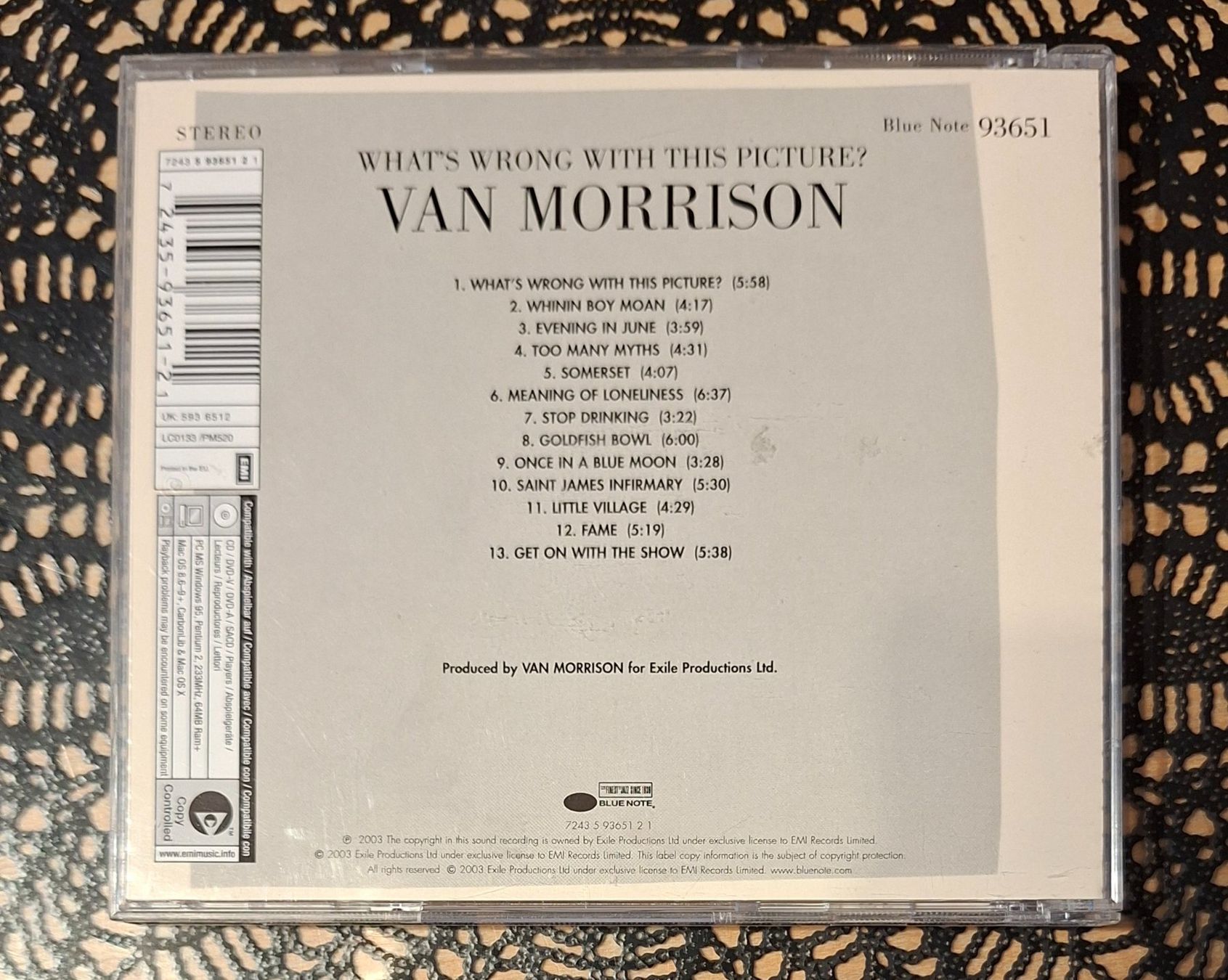 CD: Van Morrison - What's Wrong With This Picture, USA Folk 2003 – Usato da Schönenberg TG venduto da Gregolino76 1