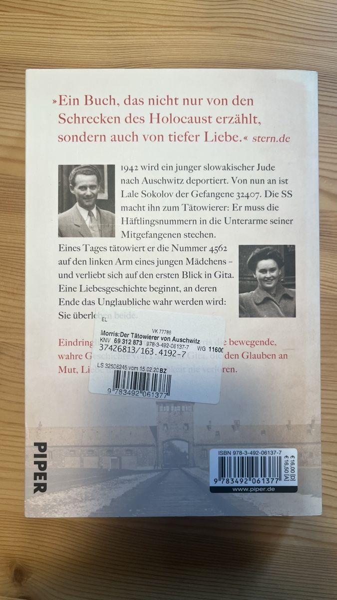 Libri: Der Tätowierer von Auschwitz - Heather Morris – Usato da Langenthal venduto da Tscholi 1