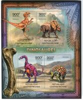 Block "Dinosaurier". Zentralafrikanische Republik.