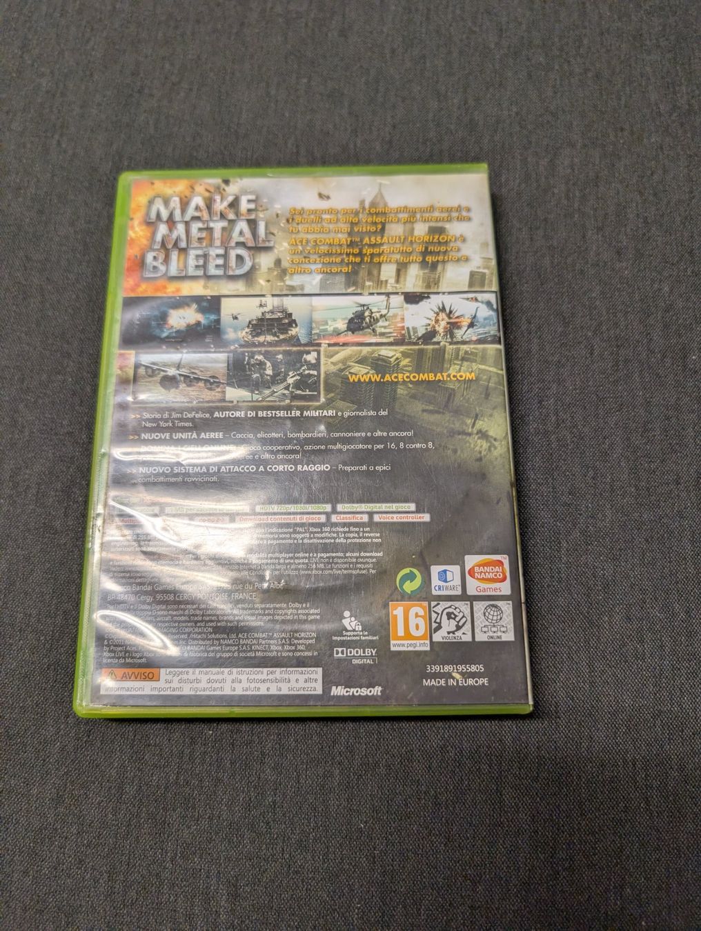 Giochi: Ace combat assault horizon Microsoft xbox360 – Usato da Giubiasco venduto da Ticinerd 1