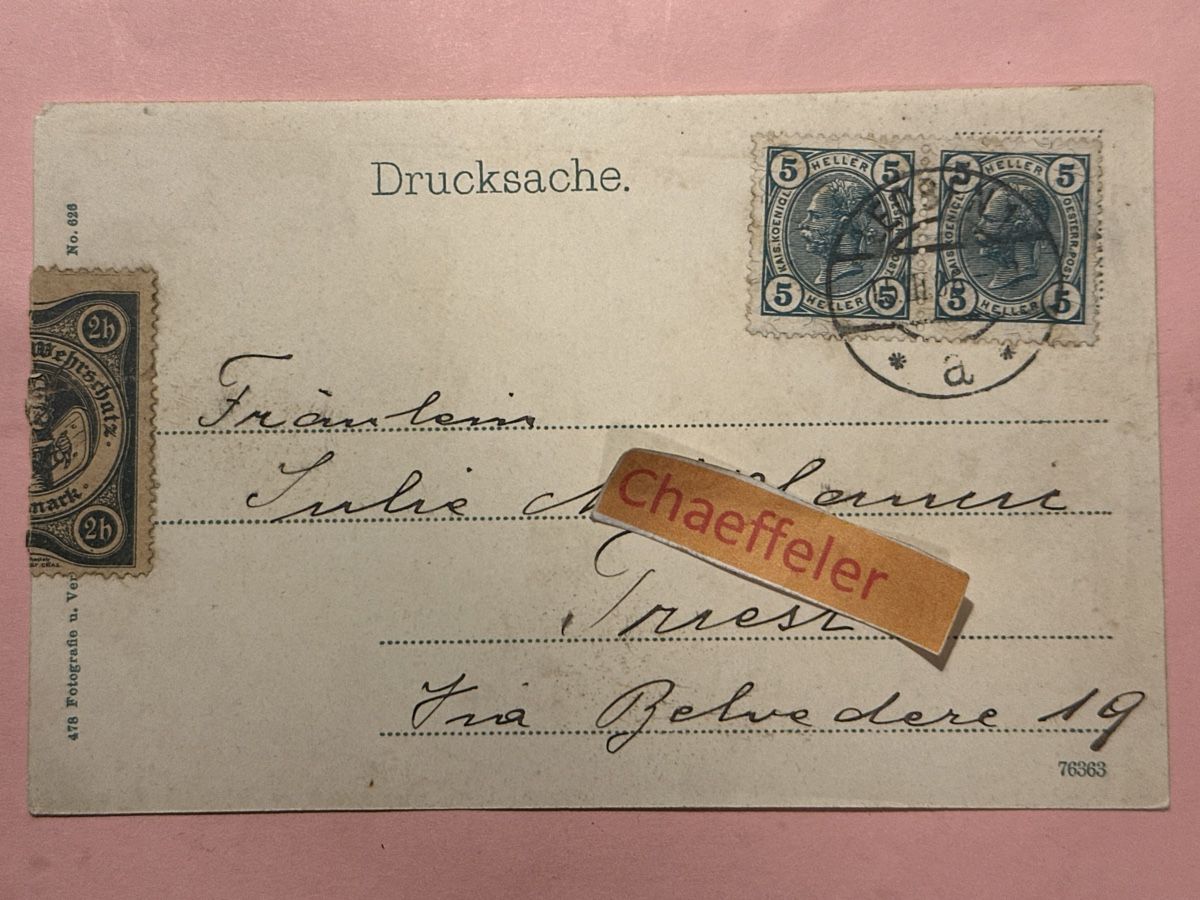 Cartoline postali: 1906 Mugelschutzhütte – Usato da Zürich venduto da Chaeffeler 1
