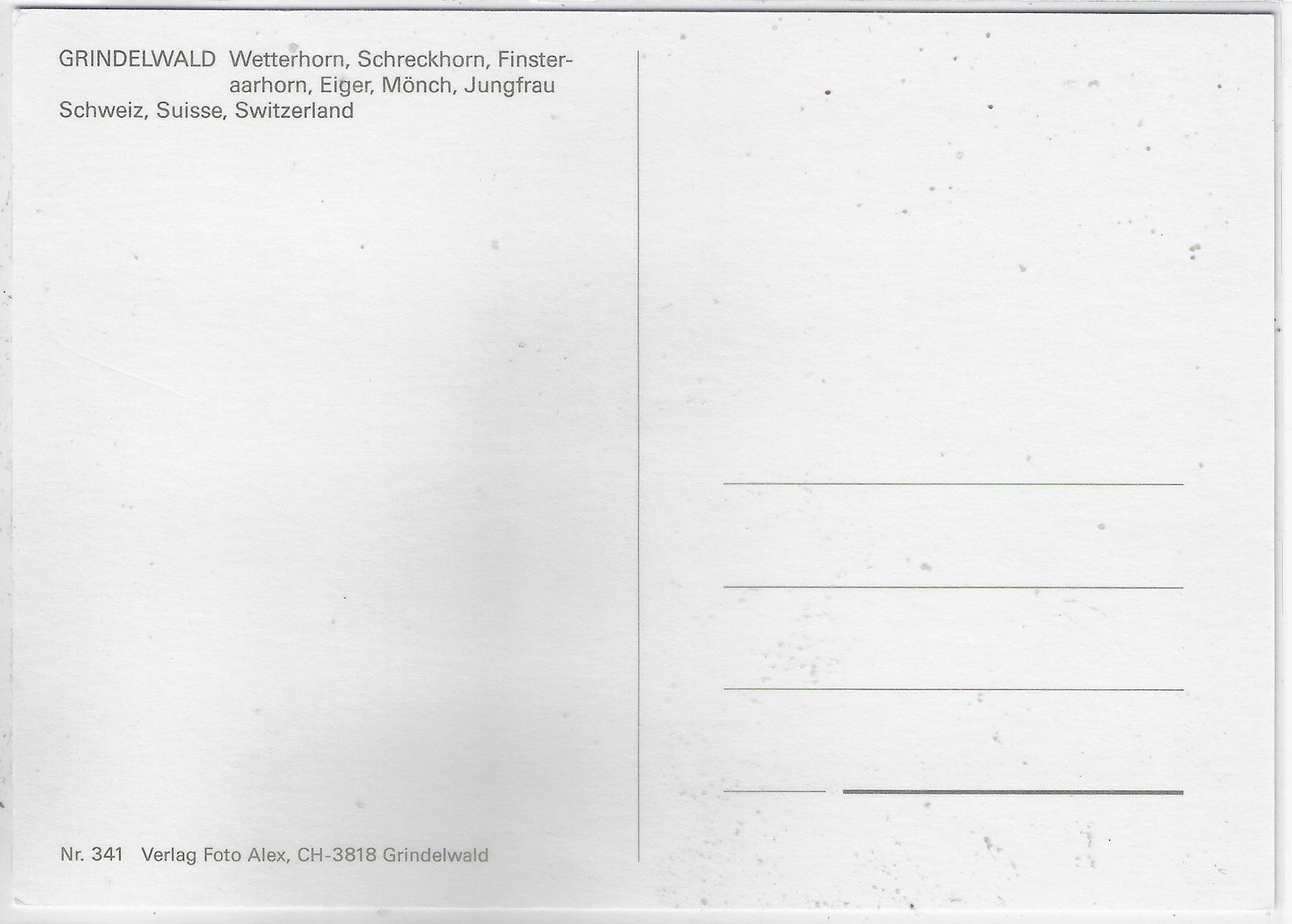 Cartes postales: Grindelwald - Bussalp - Postauto – D'occasion à Ettingen par Kartenplanet 1