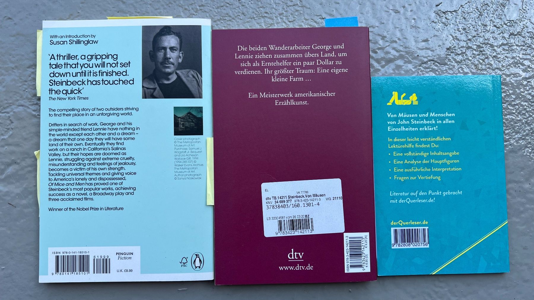 Livres: Of Mice and Men – D'occasion à Ebmatingen par lwe_x6h5 1