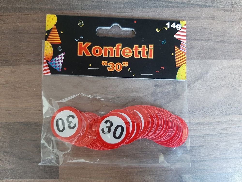 100 Stück Konfetti Zum 30. Geburtstag – Bunte Deko Für Die Party | Ideal Für Tischdeko, Geschenke Oder Luftballons