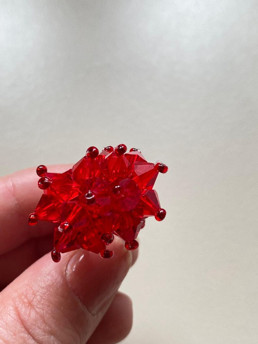 Anelli: Roter Perlenring - Blickfang – Nuovo (secondo la descrizione) da Rothrist venduto da lil_tg5m 1