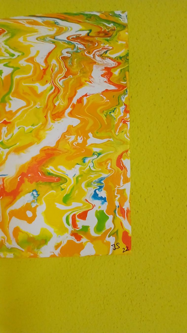 Foto & Immagini: Acrylbild, Handgemalt "Flammende Leidenschaft" – Nuovo (secondo la descrizione) da Udligenswil venduto da Quarz2002 2