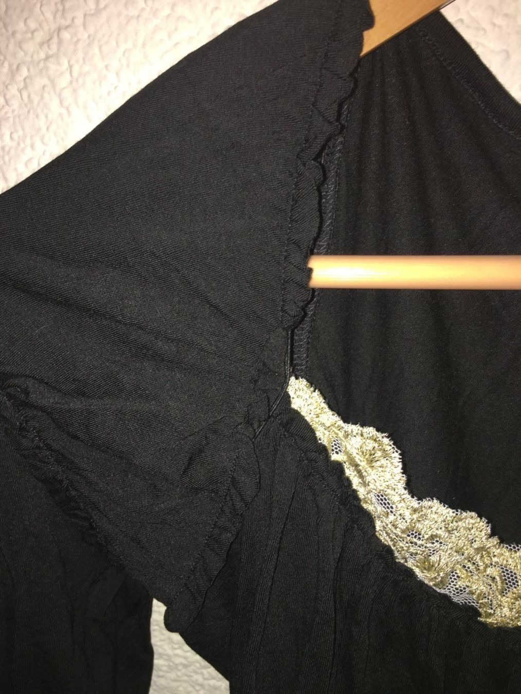 Heine Tuniken: APART Shirt, Gr.38, schwarz mit Spitze – Gebraucht aus Arni AG von Mimo007 5