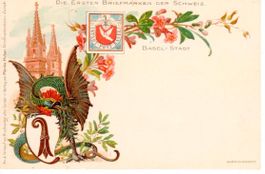 die ersten Briefmarken der Schweiz Basel Stadt