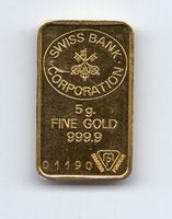 (1129) Goldbarren 5 g, Bankverein