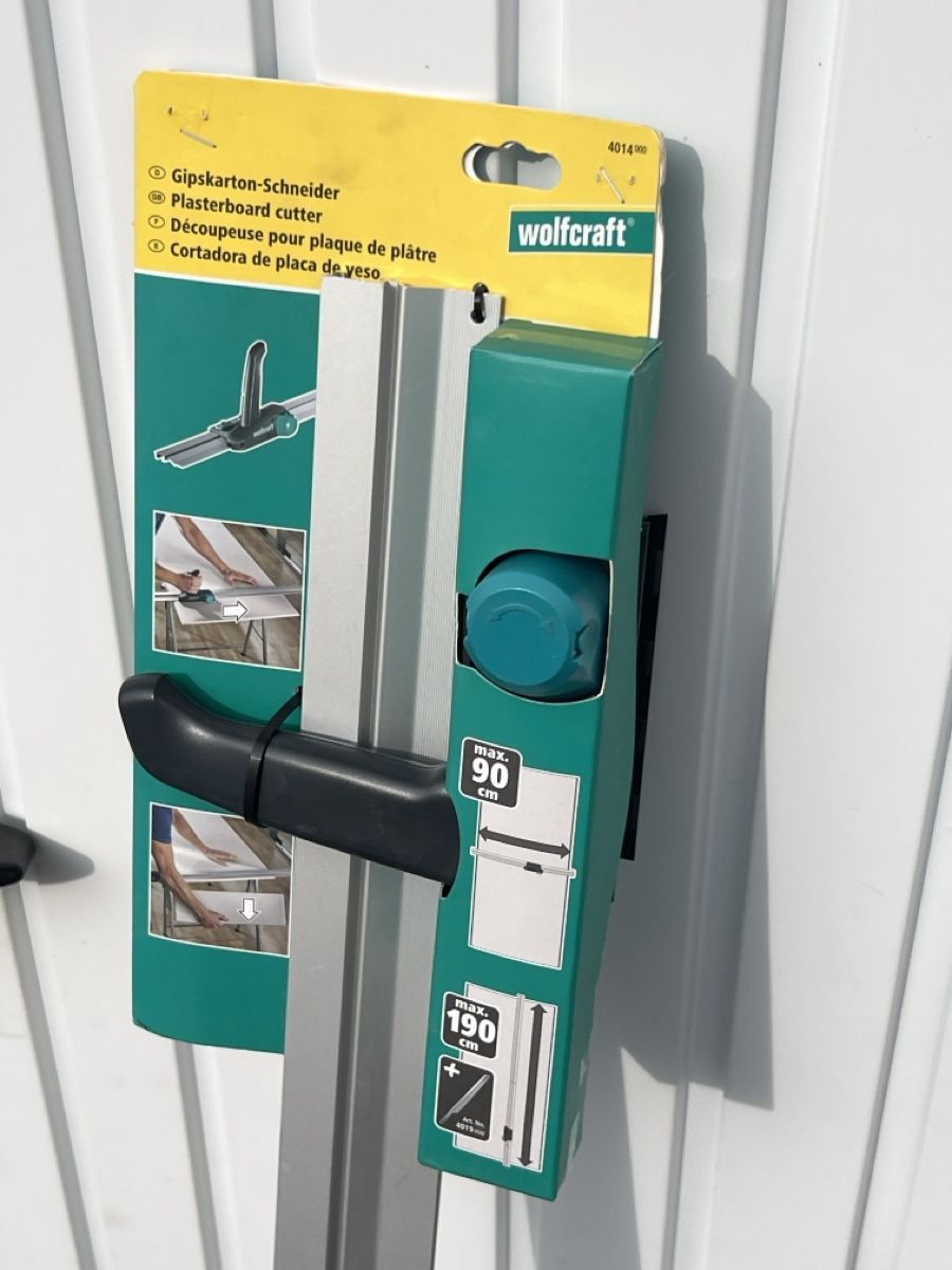 Tutti gli attrezzi: Wolfcraft Gipskarton-Schneider, neu, Karton beschädigt – Nuovo e nell'imballaggio originale da Emmen venduto da VK-Retail 1