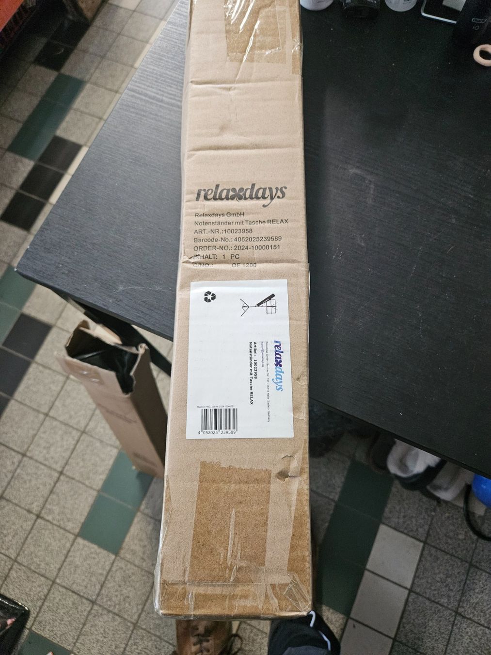 Supporti per strumenti musicali & leggii: Neuwertiger Notenständer Relaxdays mit Tasche – Nuovo (secondo la descrizione) da Wikon venduto da Mr.Saxer 1