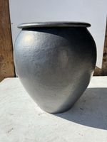 Gartenvase/Topf, Keramik, anthrazit