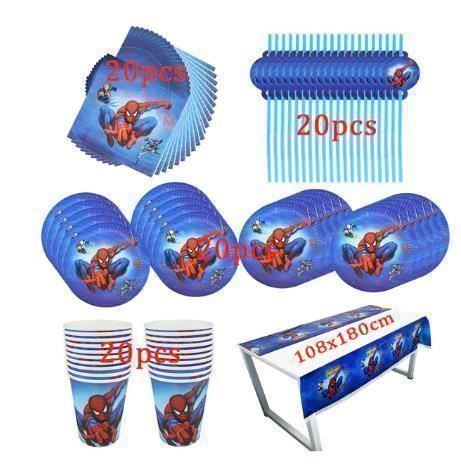 Alle Dekorationen: Set décoration d'anniversaire Spiderman – Neu und originalverpackt aus Gurmels von Swisspod