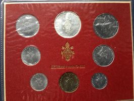 Vatikan Münzsatz Anno XIII  mit Silber 1975