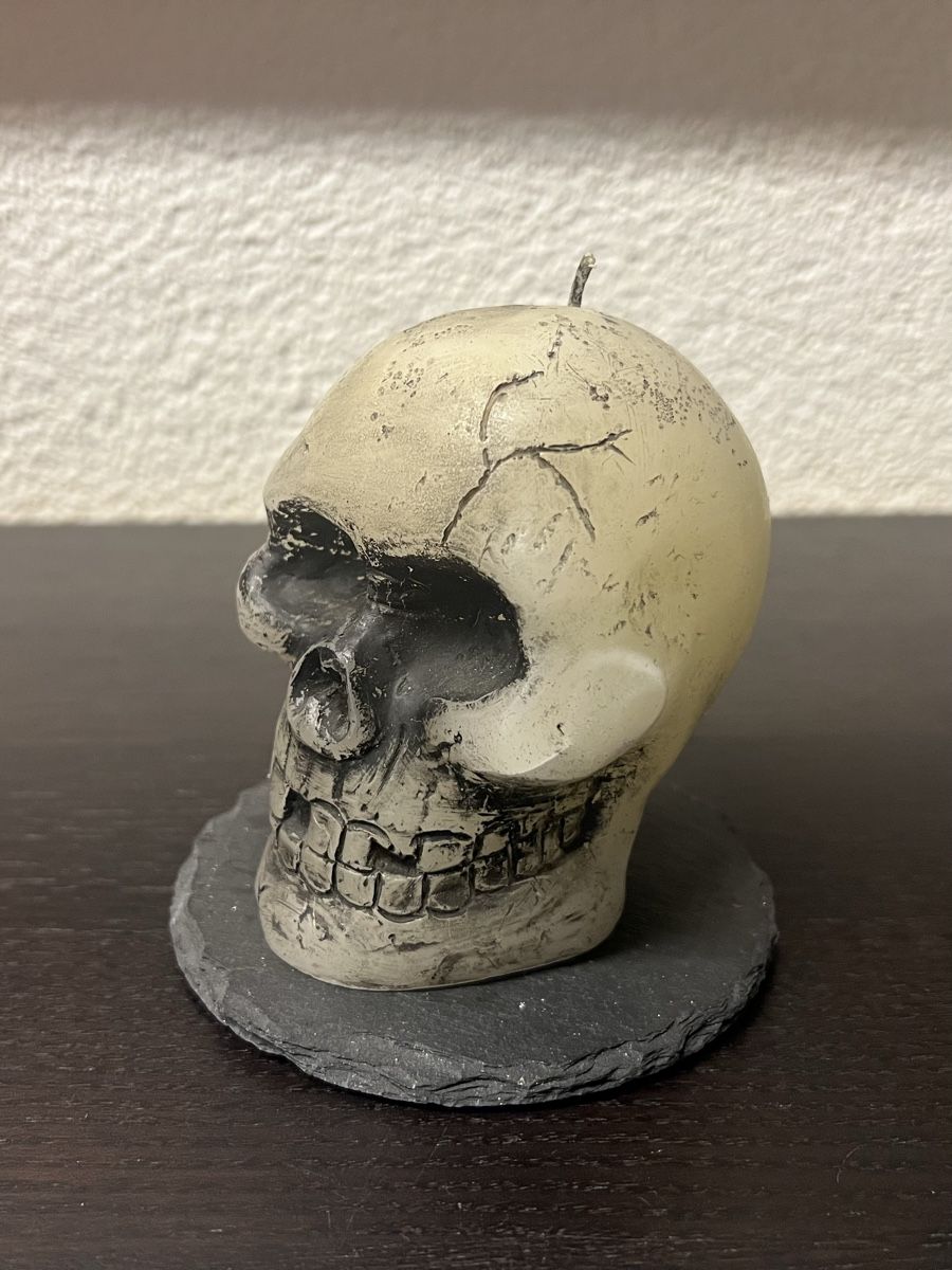 Kerzen: Totenkopf Kerze Schädel mit LEDs – Defekt aus Zürich von rigani 2