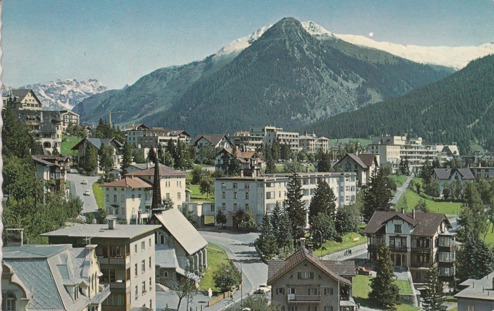Ansichtskarten: Davos, ca. 1950 – Gebraucht aus Bürglen TG von StampGraf