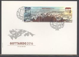 2016, FDC, Sondermarken Gottardo (Nr.1588–1589)