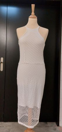 BOBI Los Angeles Bodycon Netz Kleid Stretch Grösse S