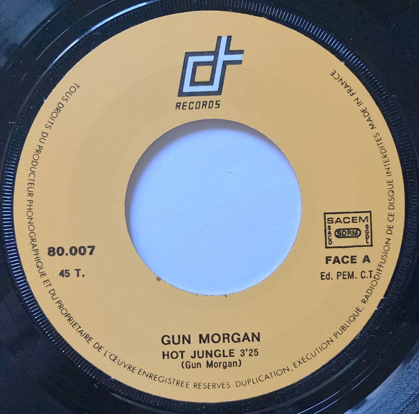 Vinyles: GUN MORGAN - HOT JUNGLE – D'occasion à Bottens par hotter-than-hell 2