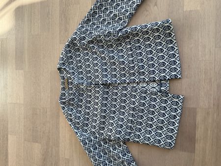 Massimo Dutti Blazer strukturiert blau weiss Grösse L