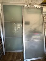 Schiebetürpaar, milchglass 2x (100x236)