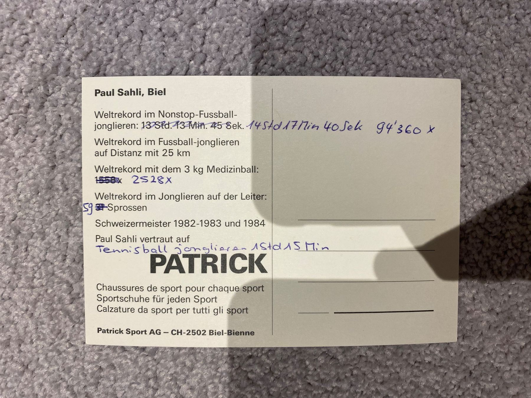 Autografi: Paul Sahli Autogrammkarte – Usato da Mörel venduto da tim_w9py 1