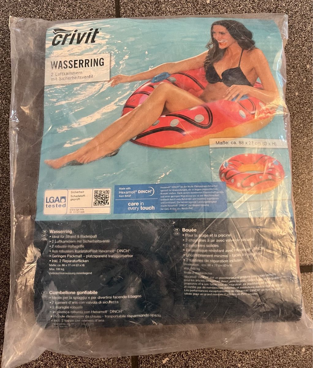 Schwimmringe: Donut Wasserring – Neu und originalverpackt aus Hünenberg See von spartakus02