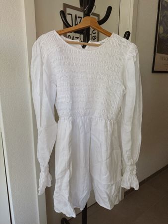 KENNEDY WHITE LINEN DRESS - DISSH