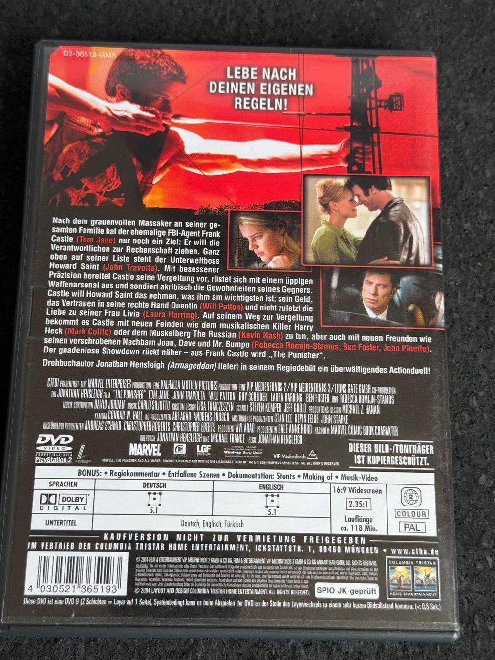 Alle DVDs: The Punisher Extended Version DVD DE/EN – Gebraucht aus Fribourg von tschjoly 1
