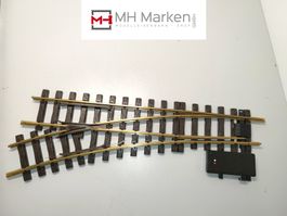 LGB 16150 elektrische Weiche links R3 22,5° Gartenbahn G