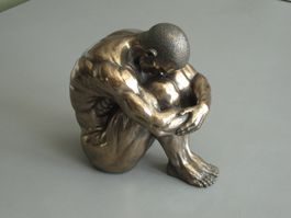 Body Talk Skulptur Akt - Mann, sitzend - von Veronese