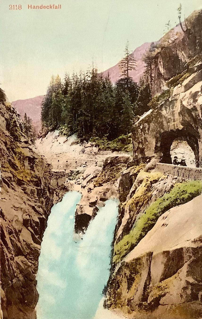 Ansichtskarten: HANDECKFALL - Grimsel Pass - Haslital Berner Oberland – Gebraucht aus Root von ENGLAND-TREASURES 1