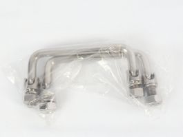CHROMSTAHL Schubladengriffe faltbar 10x4cm 2 Stück