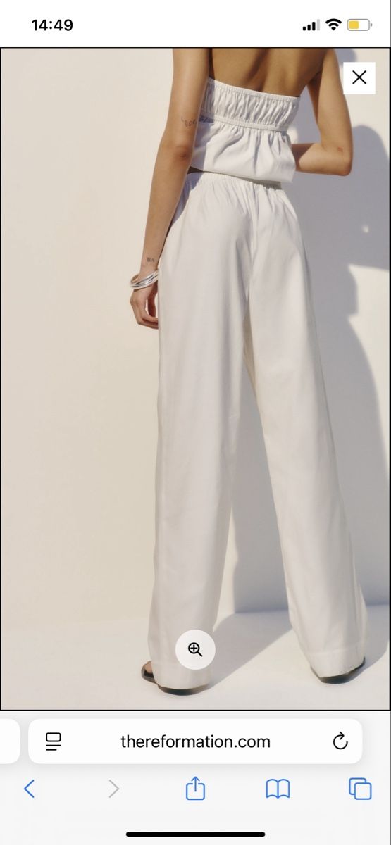 Reformation Pantaloni: Reformation Baumwollenhose – Nuovo (secondo la descrizione) da Zürich venduto da katrino01 2