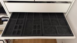 IKEA PAX Schubladeneinsatz Filz Anthrazit Organizer Schmuck