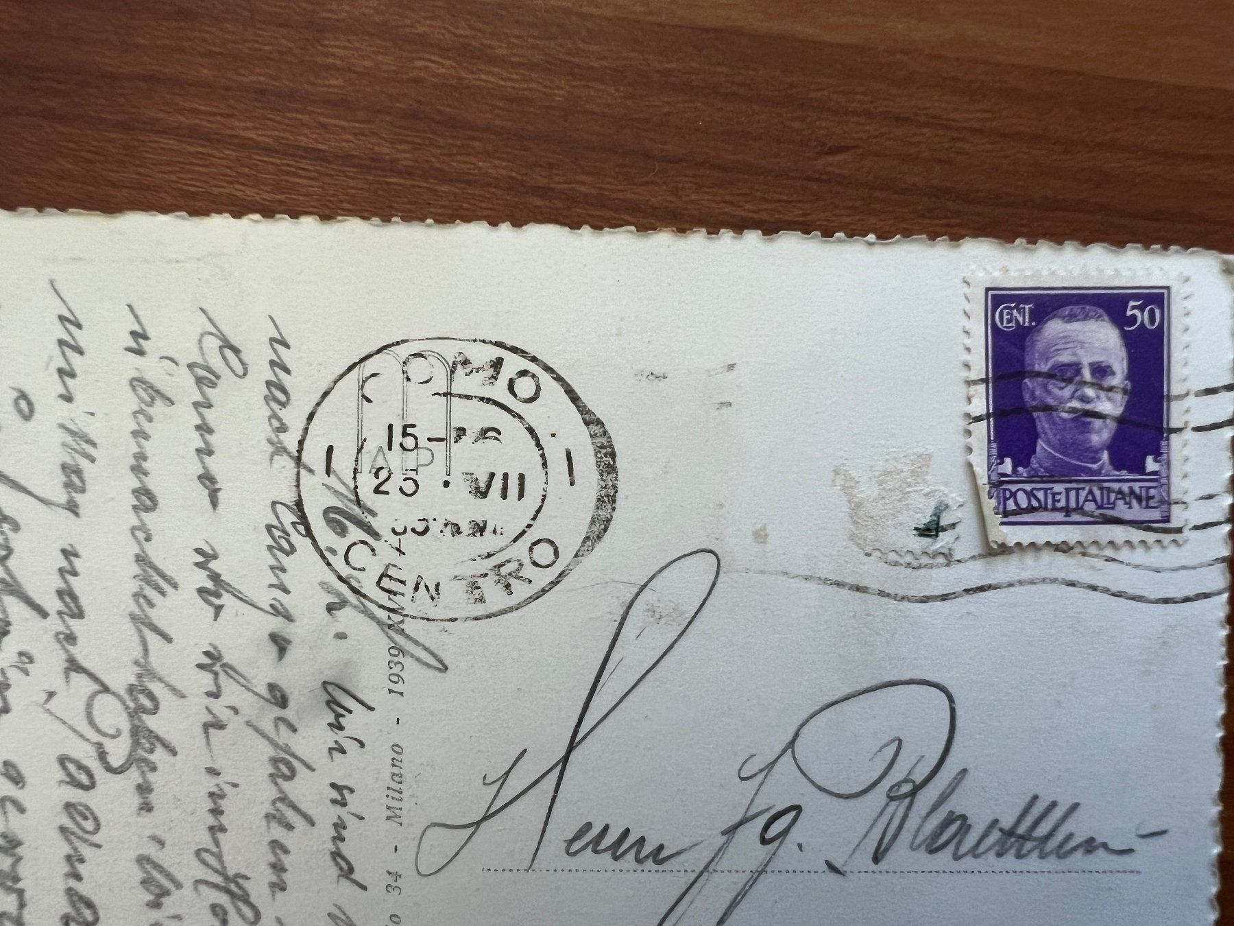 Ansichtskarten: AK   1925 Como e Brunate   (G2383) – Gebraucht aus Hinwil von Sidi4 1