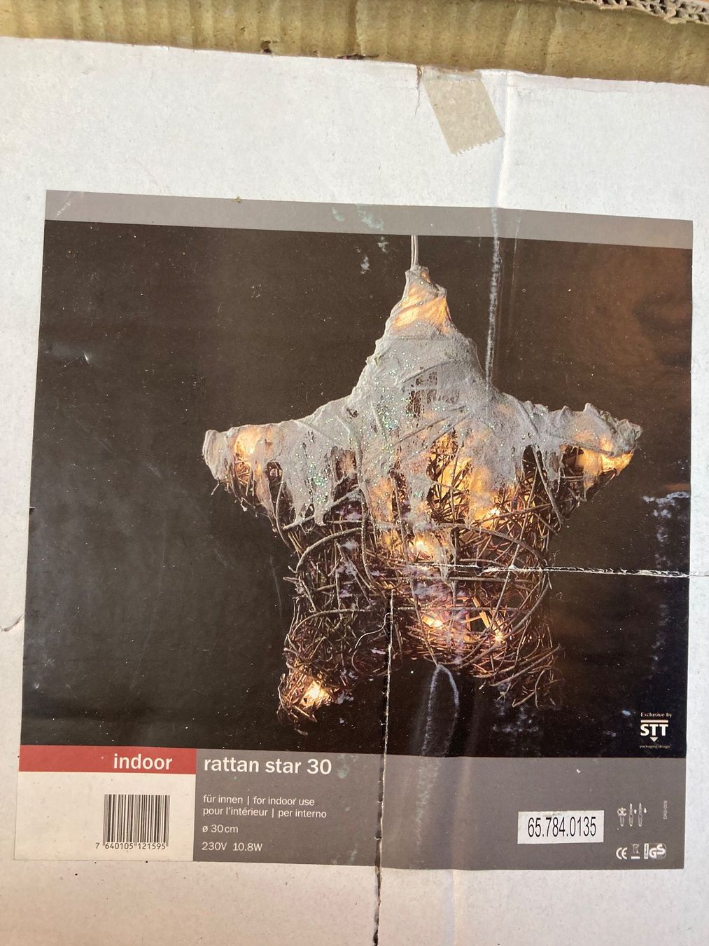 Tutte le decorazioni: Weihnachtsstern Lichterkette, Rattan – Usato da Wichtrach venduto da Aramis3628 2
