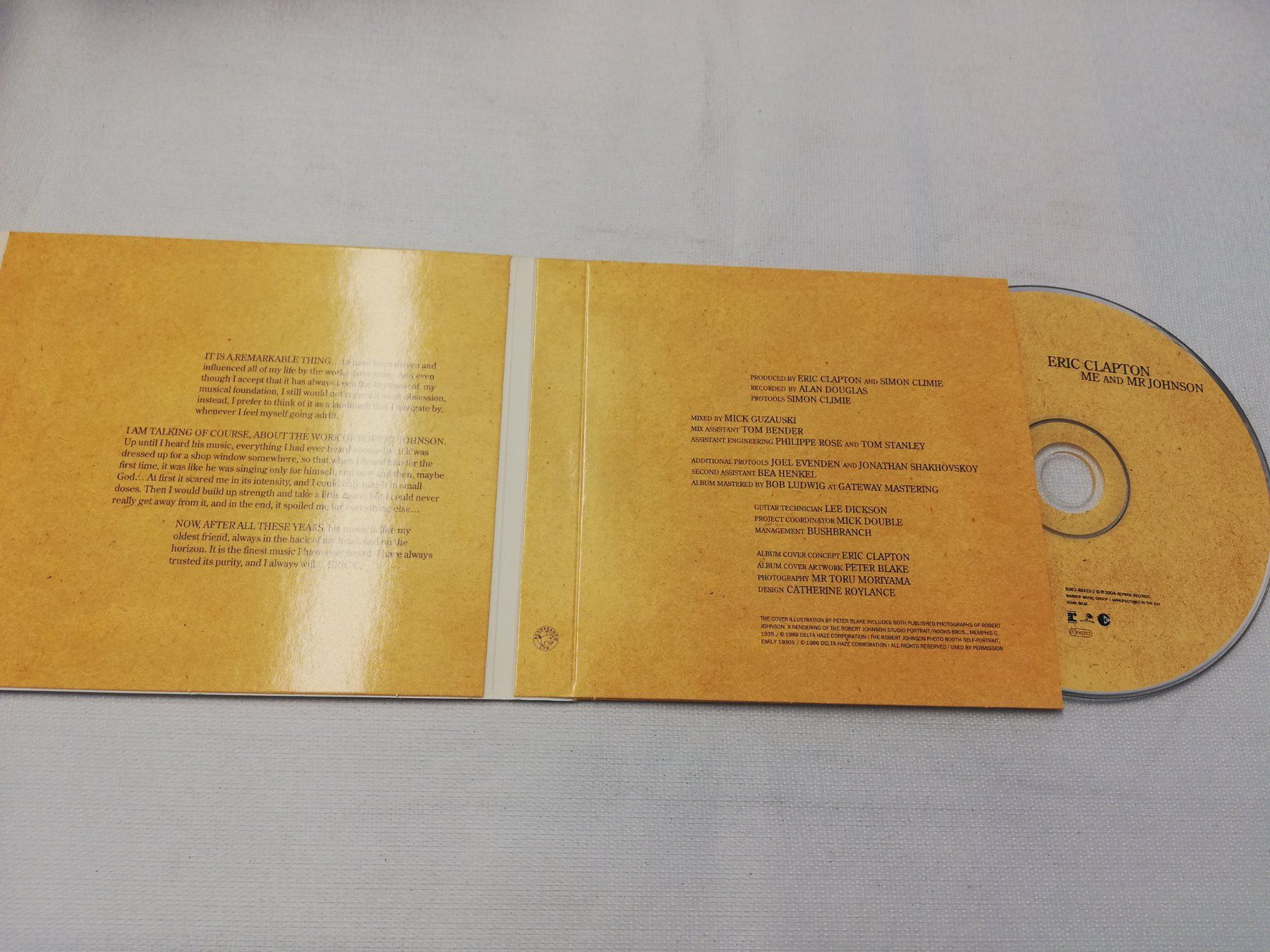 CD: ERIC CLAPTON - ME AND MR JOHNSON – Usato da Bern venduto da Vinylsound.ch 2
