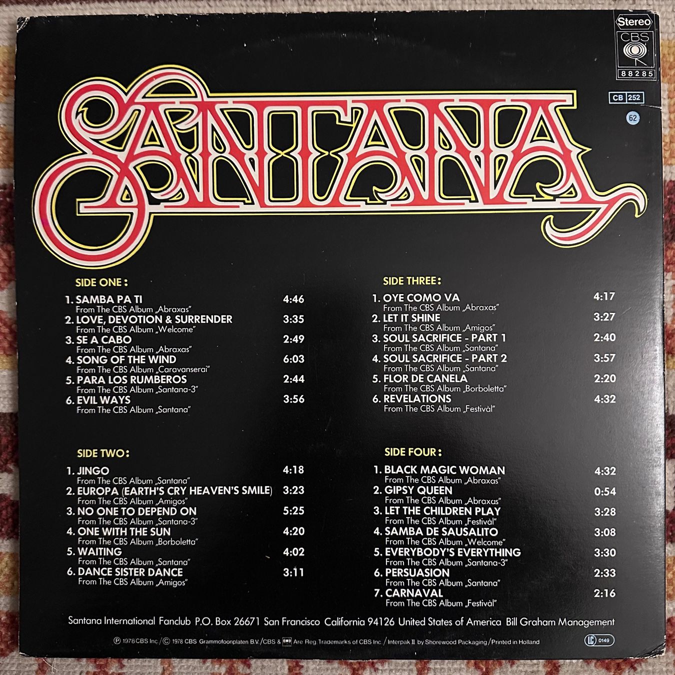 Dischi in vinile: 2LP - Santana - 25 Hits – Usato da Breganzona venduto da Onairda75 1