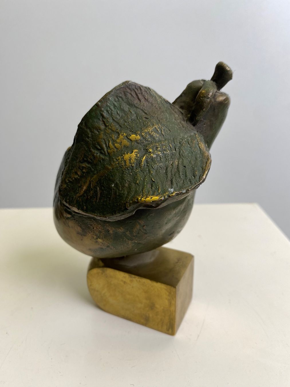 Sculture & Statue: Bronzeskulptur in Birnenform Messing oder Bronze Brutalist – Usato da basel venduto da franzie1 2