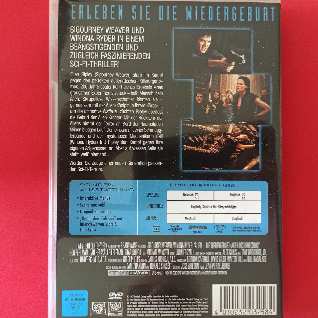Tutti i DVDs: Alien - Die Wiedergeburt – Usato da Dübendorf venduto da kb86_MOVIE 1