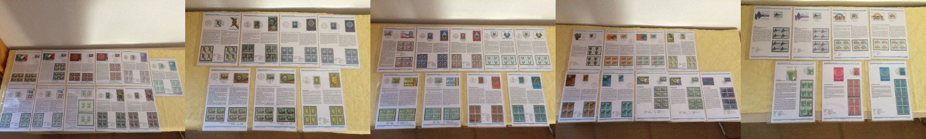 Alle Briefmarken: Div. BL. UNION NATIONS POSTAGE STAMPS 1975-1979 – Neu (gemäss Beschreibung) aus Buchs AG von ReaNaTsch