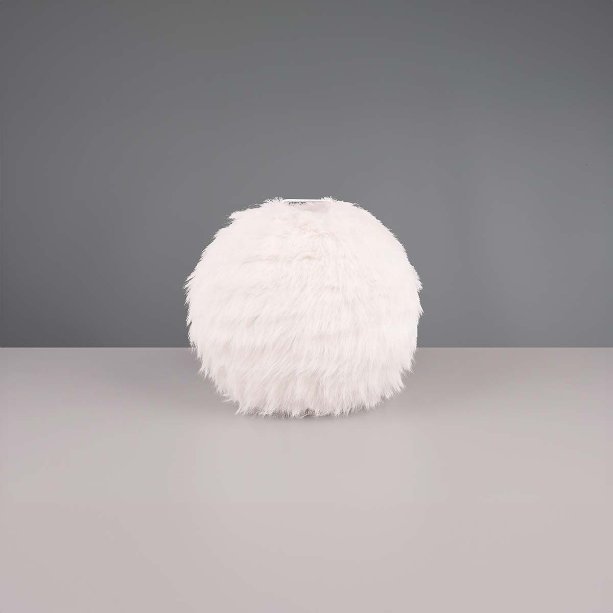 Lampen: Tischleuchte, Weiss, Plüsch, 30 cm Ø – Neu (gemäss Beschreibung) aus Kreuzlingen von Smart-Light 3