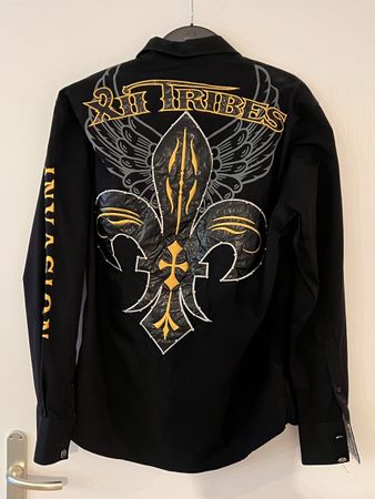 Schwarzes XII Tribes Hemd Grösse L - Top Zustand!