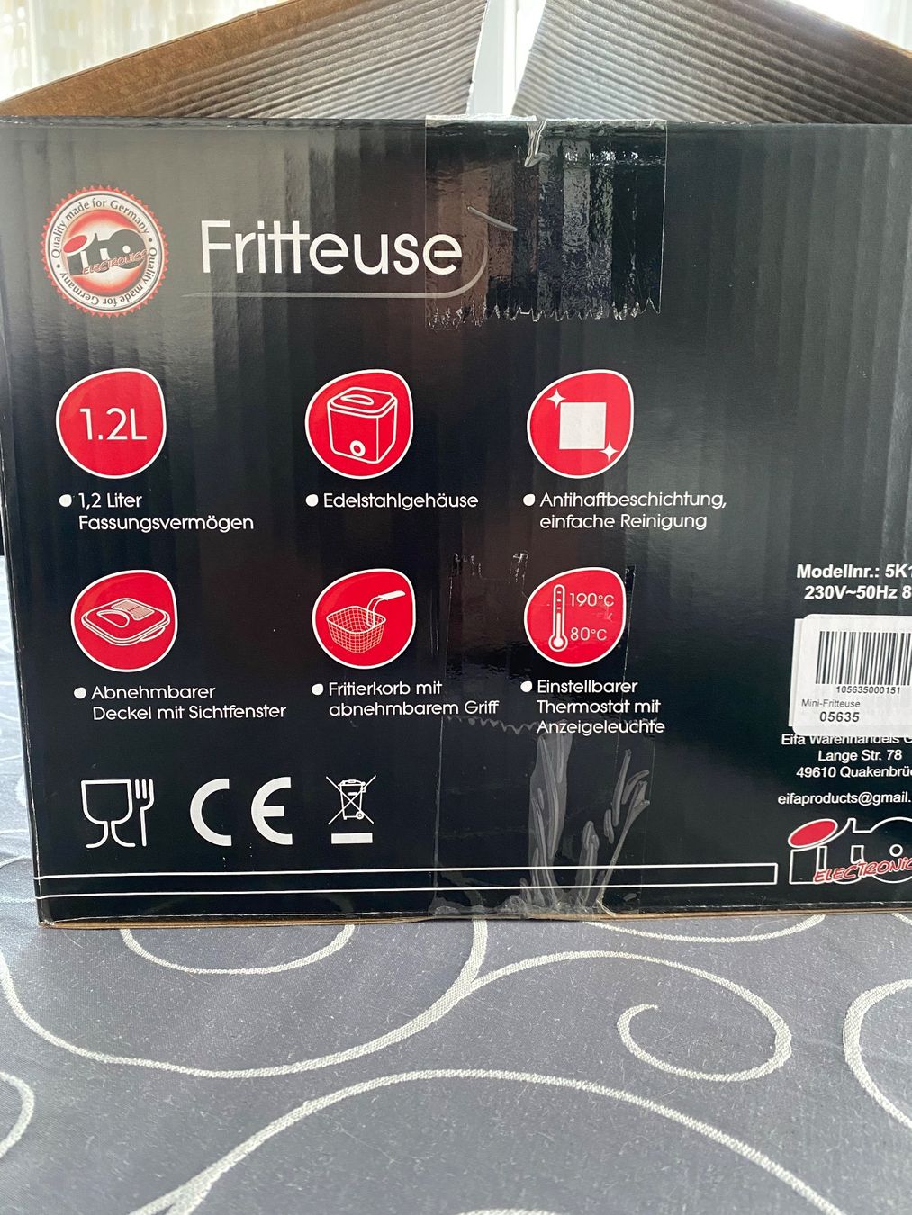 Elettrodomestici da cucina: Fritteuse 1.2L Edelstahl neuwertig – Nuovo e nell'imballaggio originale da Endingen venduto da Fonsi30 1