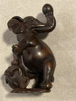 Netsuke Holz, Elefant