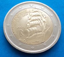 Italien: 2 Euro 2025 Vespucci, VZ.