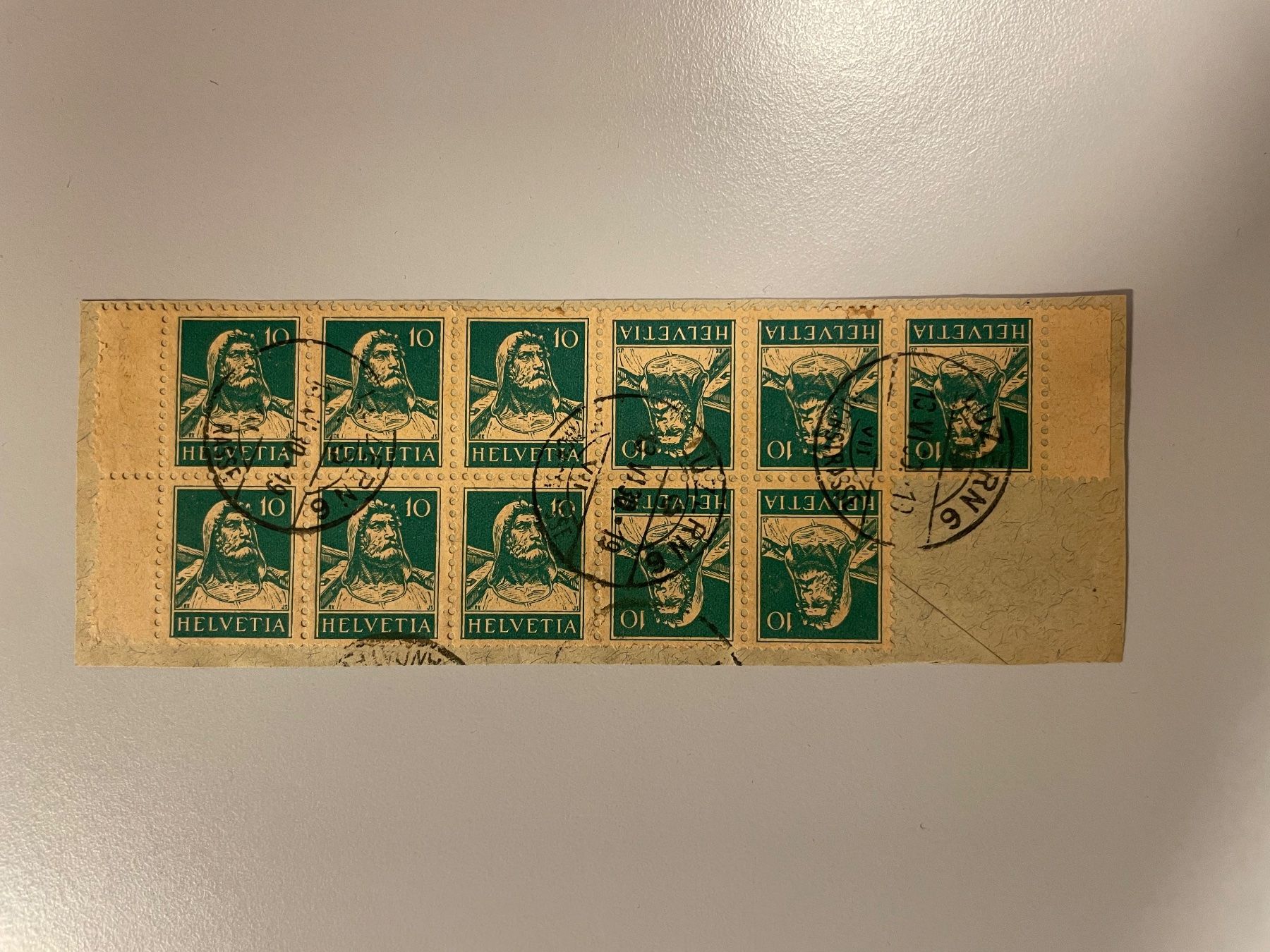Alle Briefmarken: Tellbrustbild, gestempelt – Gebraucht aus Küssnacht am Rigi von POSTOMASTER