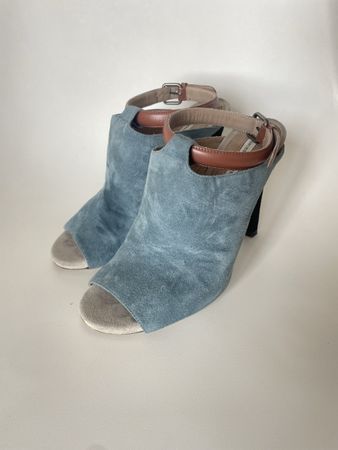 Dries van Noten Escarpins daim bleu, Taille 37.5